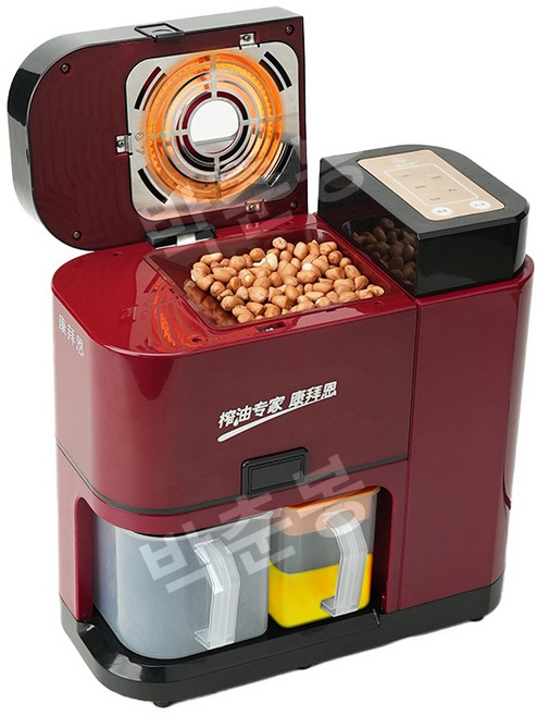 스테인레스 스틸 미니 참기름 들기름 프레스 가정용 기계 채유기, 완전 세트