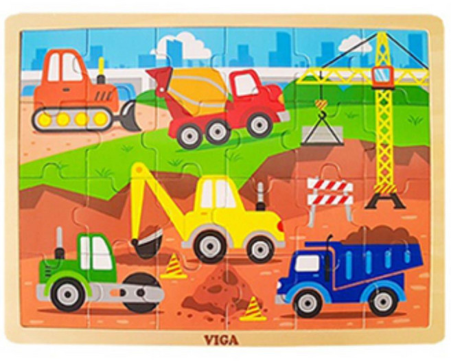 중장비 퍼즐놀이 유아 공사장 맞추기 차량퍼즐 24개월