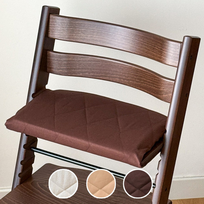 트립트랩 호환 쿠션 고탄성 방석 아기의자 이유식의자, 1개, 초코_(M좌판형)