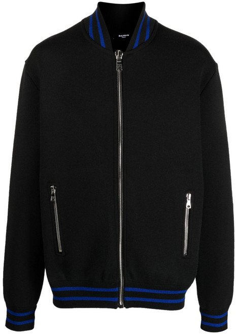 발망 지퍼 니트 스웨터