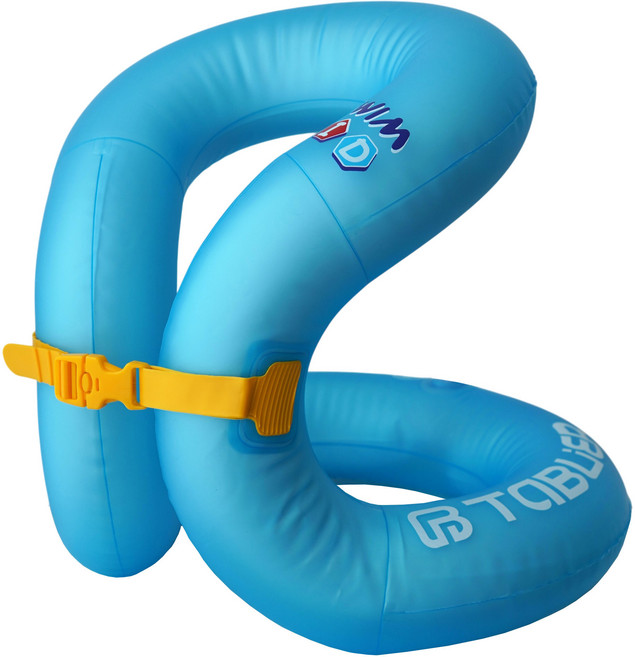 따블리에 어린이 넥튜브 물놀이조끼 부력조끼 수영보조용품 물놀이튜브 아마존판매, 블루, 1개