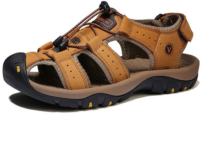 男士戶外休閒透氣防滑涼鞋 舒適可調節束帶設計 【BA2】(7239)