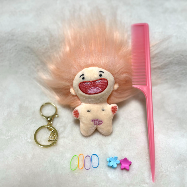 마켓셀리 별자리인형(키링 빗 머리끈 집게핀 무료증정), 옵션3 양자리(화이트)-4종 사은품 증정