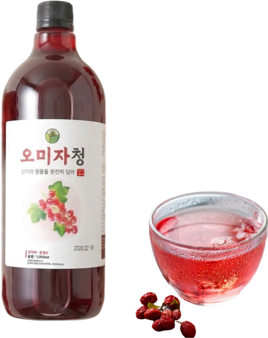 오미자청 문경오미자 오미자원액 오미자엑기스 오미자청원액, 1L, 1개입, 1개