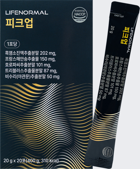 피크업 블랙마카 마카 흑염소진액 해안송추출물 야관문 라이프노말, 1박스