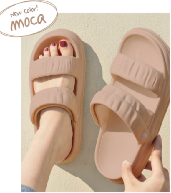 EVA 말랑 샌들 슬리퍼 2way 가벼운 발 편한 쿠션 여름 신발 물놀이