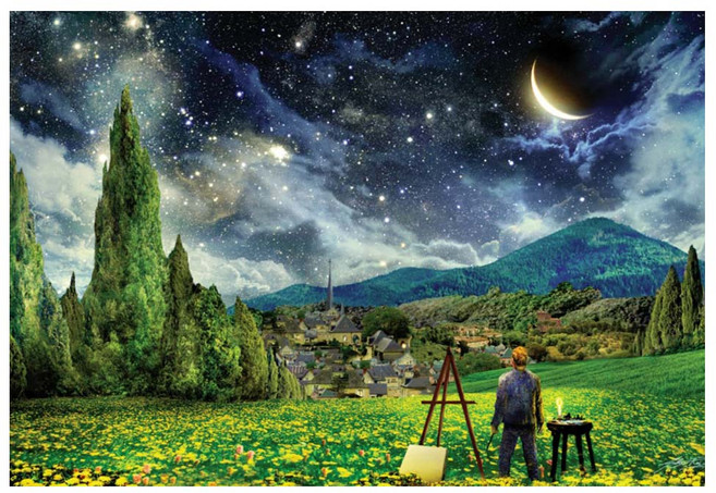 1000피스 직소퍼즐 별밤2 PL1347, 혼합, 1개, 1000피스 별밤2 PL1347, 300피스 or 150피스 직소퍼즐