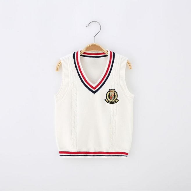 크리스탈하우스 남아 여아 주니어 스쿨룩 댄디 니트 베스트 CS019