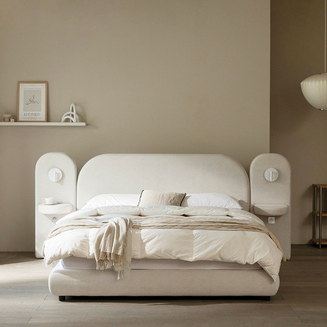 젠티스 에뜨앙 무드 클래식 침대 프레임, 아이보리