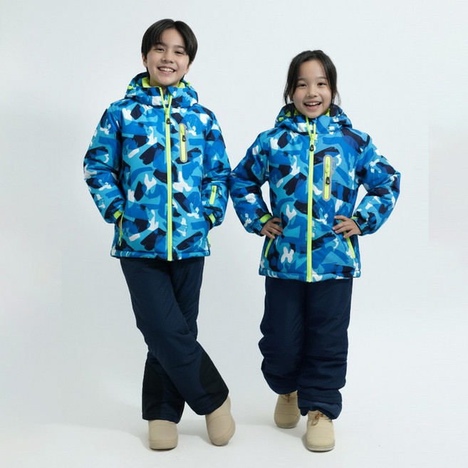 SUB22 아동용 방수 눈썰매 어린이 스키복 상하의 세트