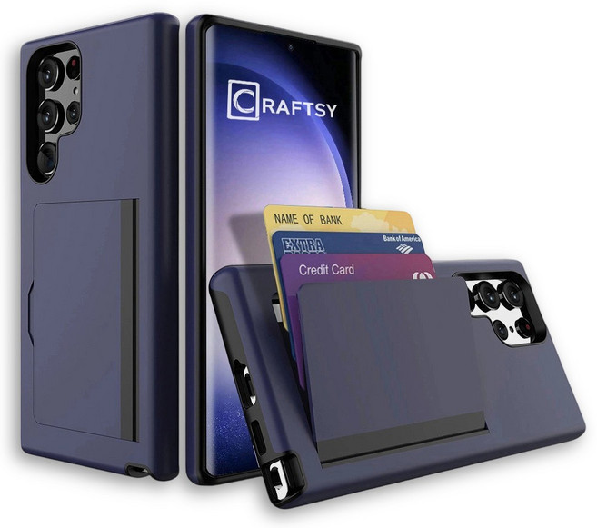 Craftsy 삼성 S21/S22/S23/S24/S25 시리즈 폰케이스 카드지갑 3장수납 케이스
