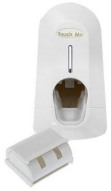 터치미 자동 치약짜개 2인 칫솔걸이 TM-900, 화이트, 10개