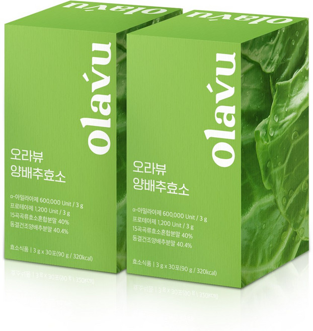 오라뷰 양배추 효소 30p, 90g, 2박스