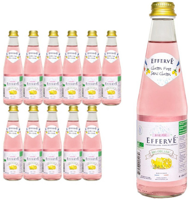 에페브 로즈핑크 스파클링 음료, 330ml, 24개