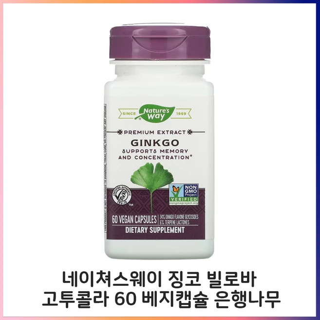 네이쳐스웨이 징코 캡슐, 1개, 60정 - 쿠팡