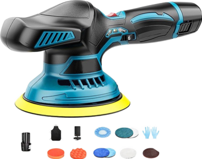 欣琪 無線鋰電拋光打蠟機, 打蠟機 +電池X1全套配備