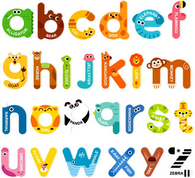 푸르베베 자석 유아 첫 퍼즐, 1개, 알파벳 소문자, 26피스