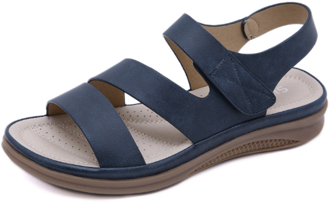 ALIPANG 알리팡 여성 여름 단화 빅사이즈 230-260 캐쥬얼 웨지 편안한 레트로 데일리 바캉스 휴가