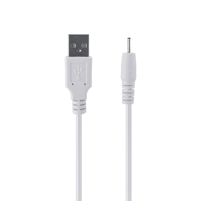 USB 전원 케이블 DC 5V 전원 공급 충전 아답터 전원선 연결선 2.0 x 0.6mm 화이트, 1m, 1개
