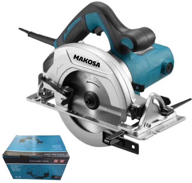 Makosa 手持圓鋸機 木工石材切割機 110V電動工具, 1個, 110v插電鋸機+送5件套