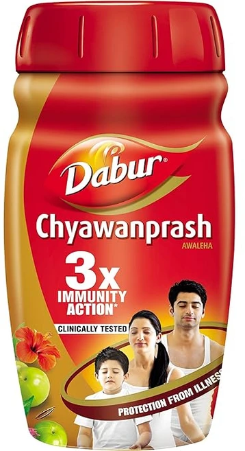 Dabur Chyawanprash | 3X Immunity Action | With 40+ Ayurvedic Herbs | Helps Build Strength, 1개 - 쿠팡