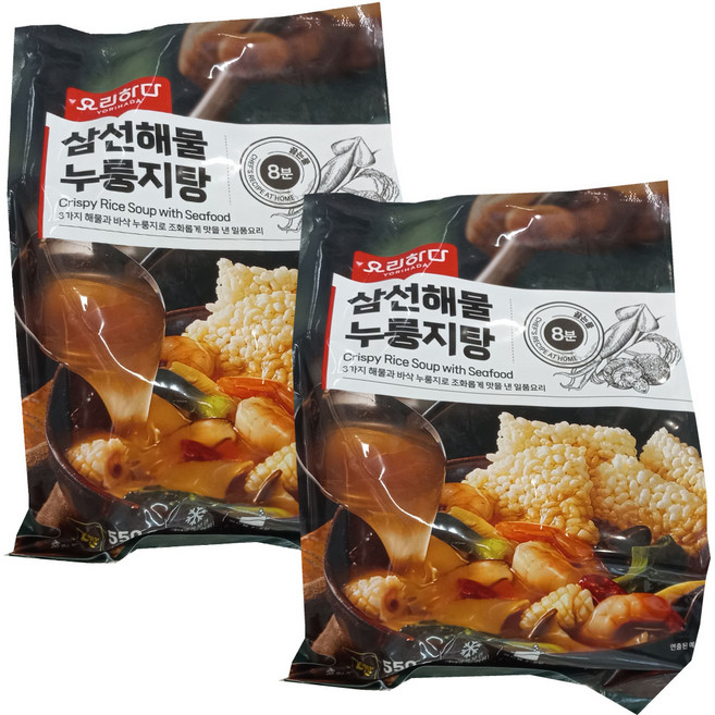 요리하다 삼선해물 누룽지탕, 2개, 550g