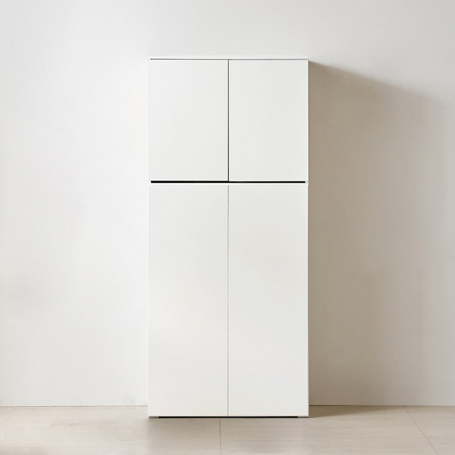 퍼니하우스 오브제 800 주방 수납장 홈카페 커피장 냉장고 가전 수납장, 화이트