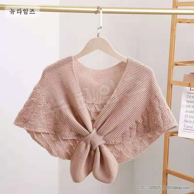 숄녀 봄 가을 니트 냉방 어깨동무 뉴타임즈 J686W743