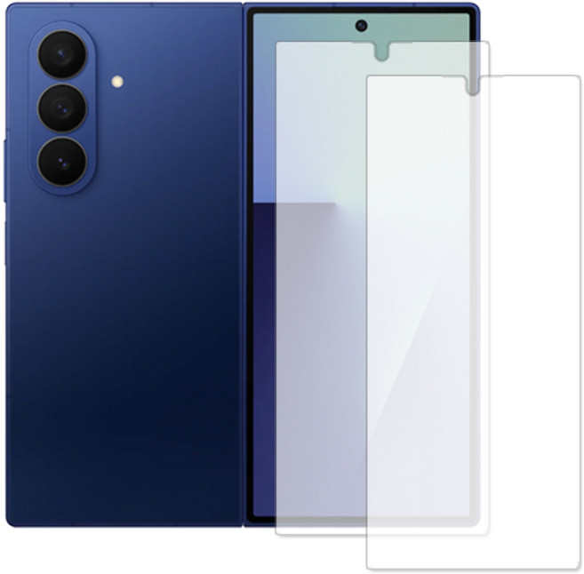 갤럭시 Z폴드7 얼룩 유분 지문방지 강화유리 액정보호필름 SM-F966N, 2개