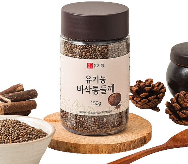 국내산 유기농 생들깨 25년산 세척 원적외선 간편휴대포장, 1개, 150g