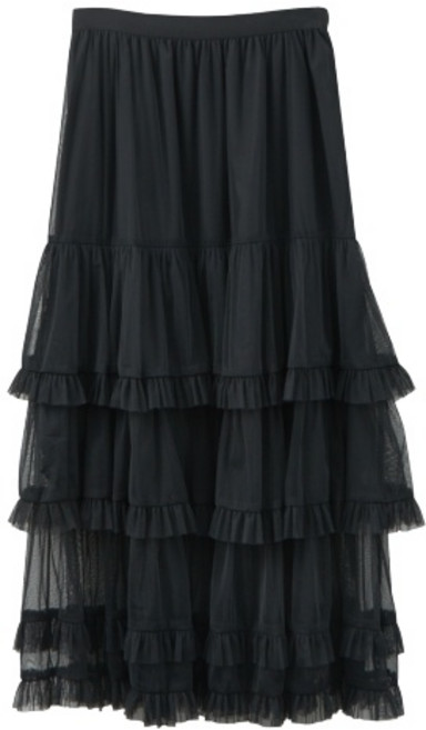 立體花邊蛋糕裙 網紗層次長紗裙