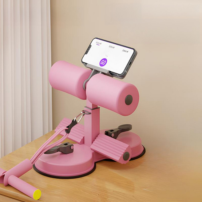shsure-52 정용 윗몸일으키기 보조기 복부 살 감소 복근 운동기구 다이어트 홈트레이닝, 핑크색 휴대폰 거치대, 1개