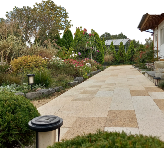 오리엔탈 골드 판석 정원 조경석 마당 디딤석 60cm X 30cm, 12.5kg, 21개