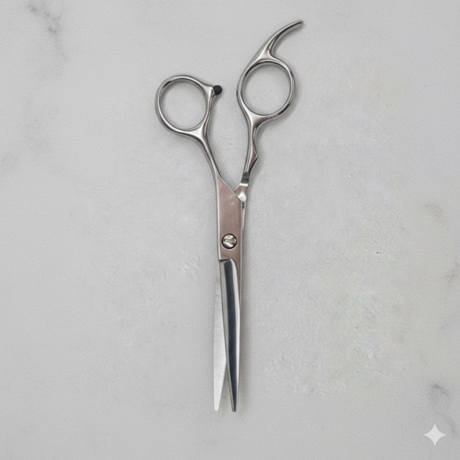 전문가용 스테인리스 일자 커트 미용가위 셀프 이발용 헤어가위 미용도구, 1