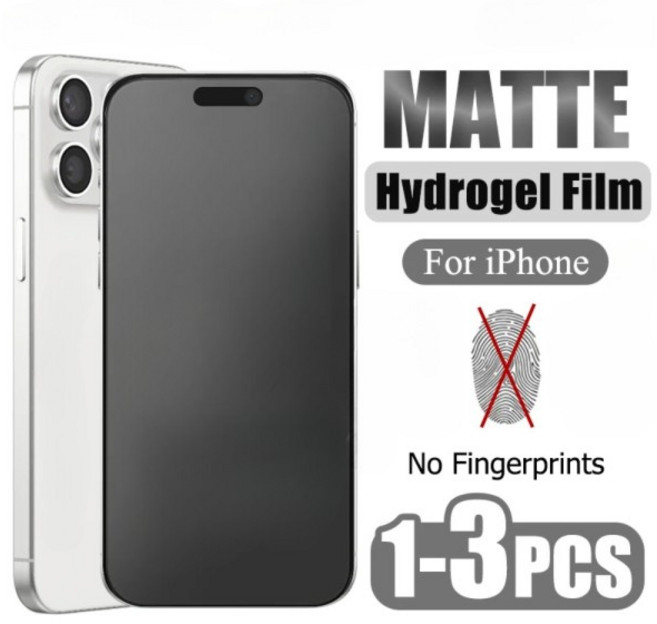1-3 Pcs iPhone 16 15 14 11 Pro Max Plus 12 Mini X XR XS 용 화면 보호기 무광택 하이드로 겔 필름, 02 번들 18, 09 iPhone 11
