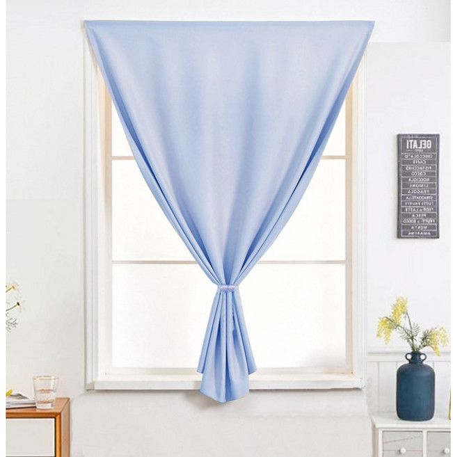 로즈퀸 간편한 붙이는 암막커튼 작은창 벨크로 가림막 무타공