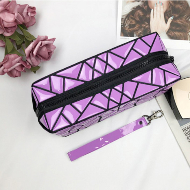 큐브 화장품 패턴 메이크업 화장품 파우치