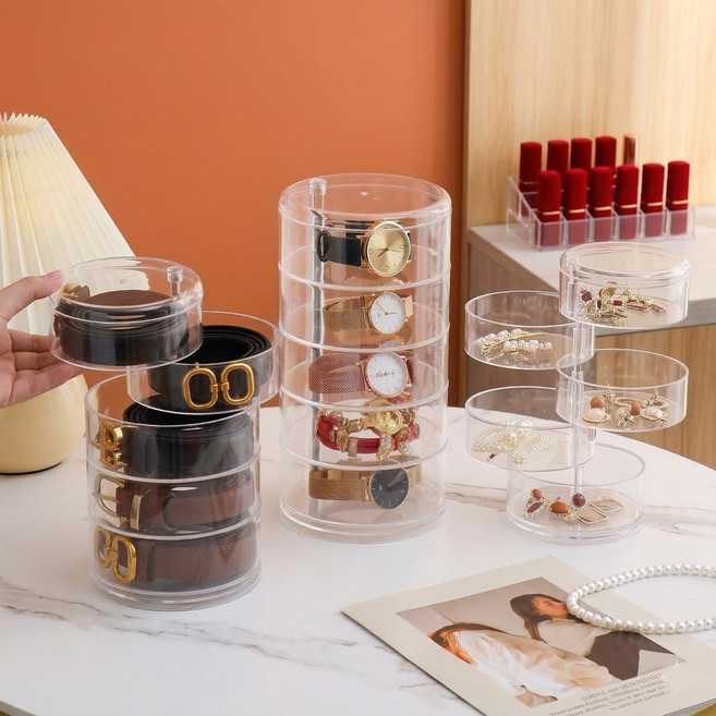 only 예홈 by Design / 벨트 시계 쥬얼리 소품 정리함 리빙 수납 박스 수납함, 1개, 1개