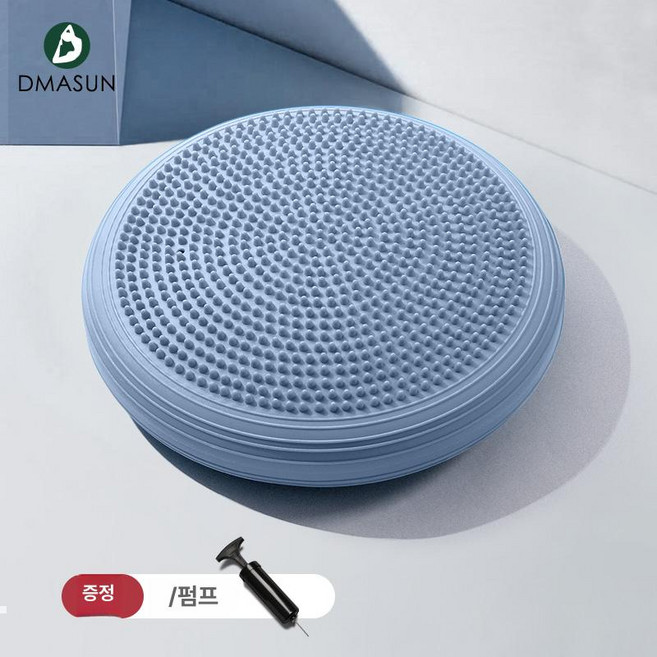 부들부들 운동 매트 요가 스트레칭 발목 피트니스 밸런스, 1개, 라이트블루 34cm