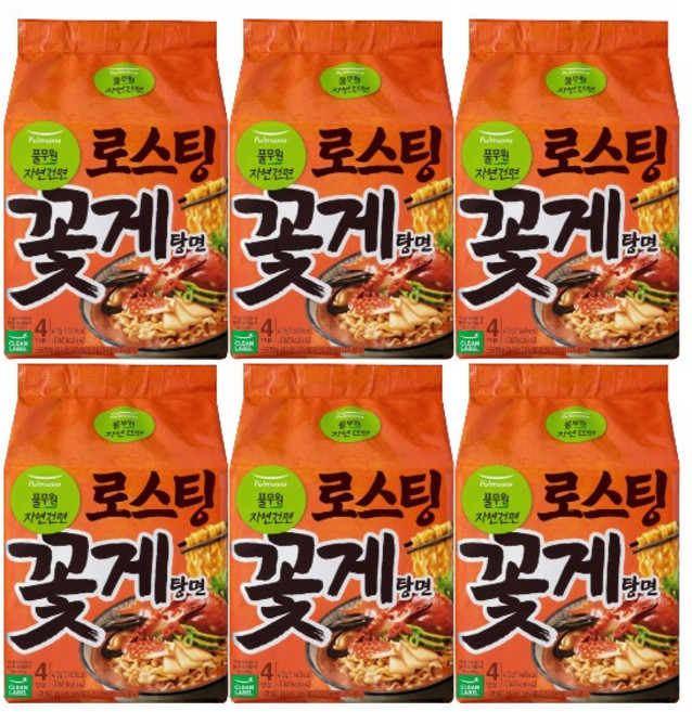 생면식감 로스팅 꽃게탕면, 24개