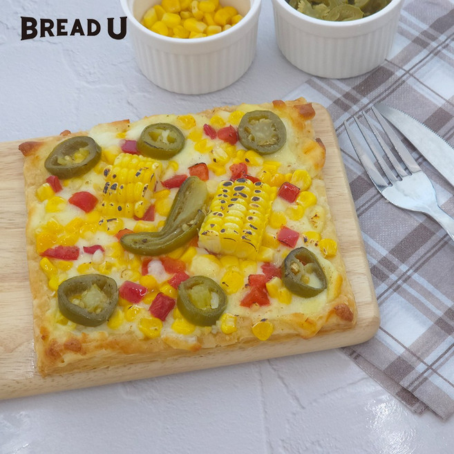 브레드유 페스트리 냉동피자 스위트콘 M, 1개, 260g