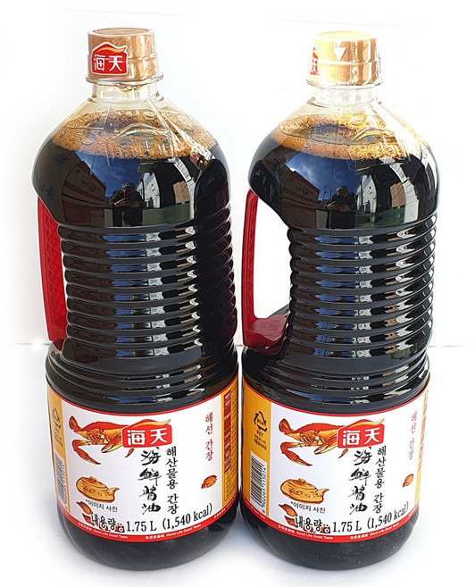 해천 해산물용 간장, 1.75L, 2개