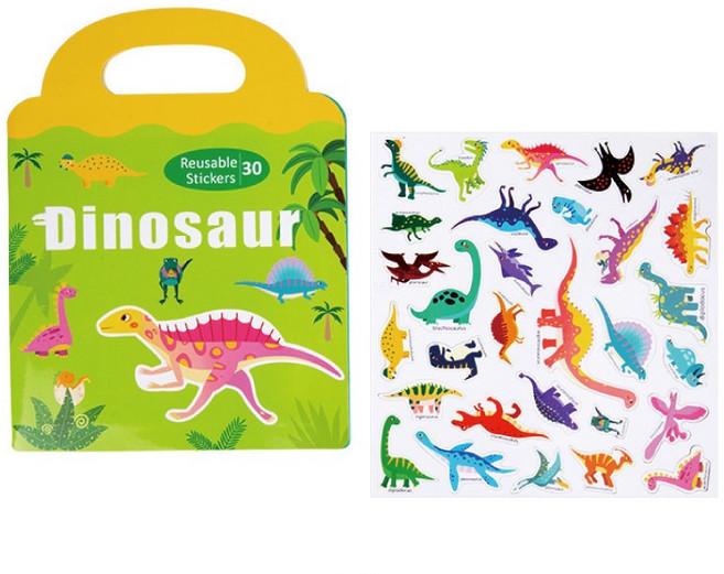 유아 퍼즐 자석 놀이 가방 북 시리즈, 공룡, 1개