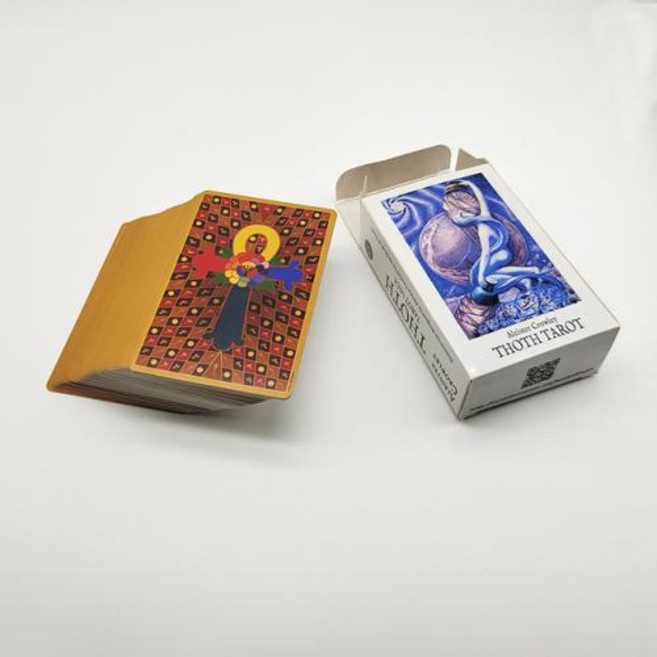 타로카드 위대한 THOTH 점술 타로 카드 Aleister Crowley Luxe 80 예측 카드, 1) cute mini version, 1개