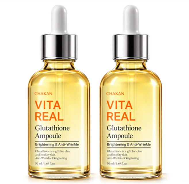 기미 잡티 주근깨 미백 비타리얼 글루타치온 앰플, 2개, 50ml