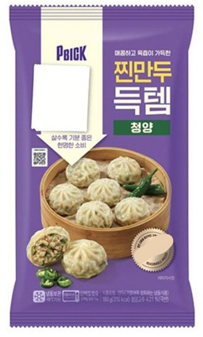 PBICK 찐만두득템 청양6입 180g x 5개