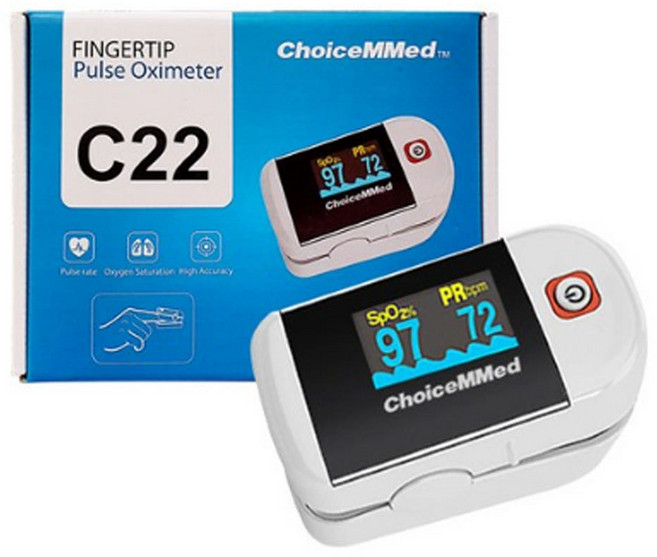 휴대용 산소포화도 측정기 MD300 C22 의료용 펄스 옥시미터 초이스메드, 1개, 1세트