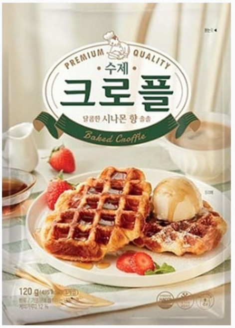 한성기업 수제 크로플, 120g, 1개