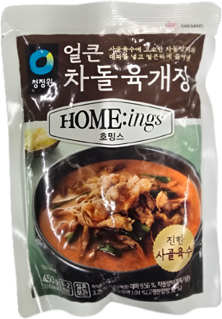 청정원 호밍스 얼큰차돌육개장, 1개, 450g