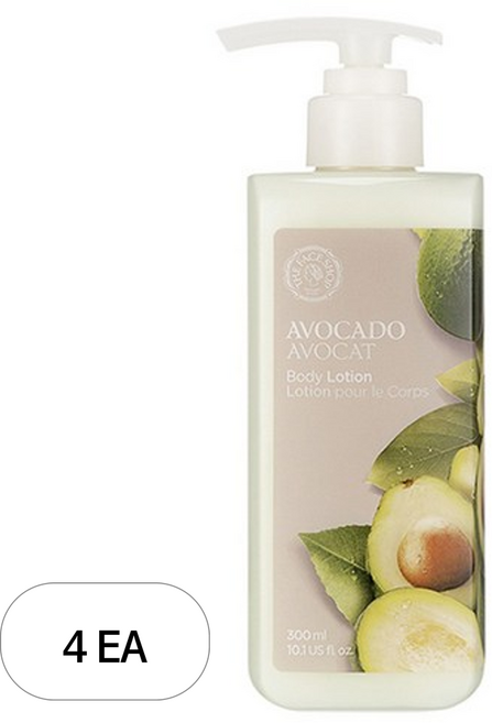 더페이스샵 아보카도 바디로션, 300ml, 4개